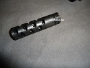 3.5" Machined Muzzle Brake with Oval cut Ports for AR15 or other 1/2x28